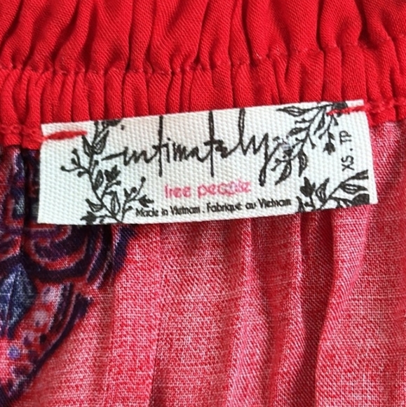 Free People Red Boho Dress. Like New! - Picture 5 of 12